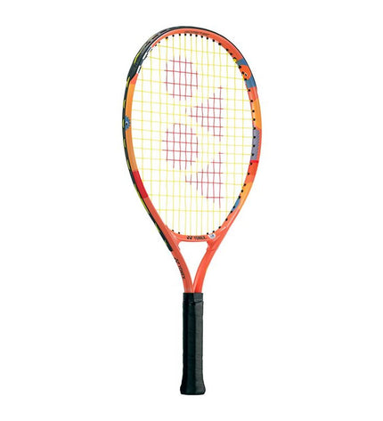 Yonex Junior 21 orange tennis racket for kids, lightweight sport equipment for outdoor tennis play.