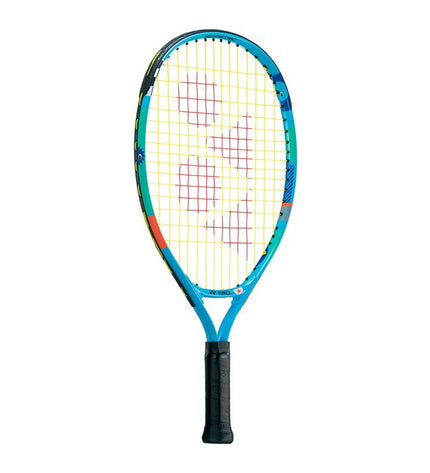 Yonex Junior 19 Ocean Water tennis racket for kids, lightweight outdoor sports equipment with blue and white design.