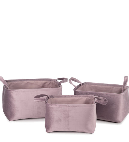 Billie, set of 3 lavender baskets