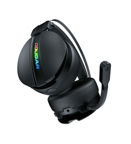 Cougar Omnes Essential gaming headset with microphone, black electronic headset for plug-and-play consoles and gaming.