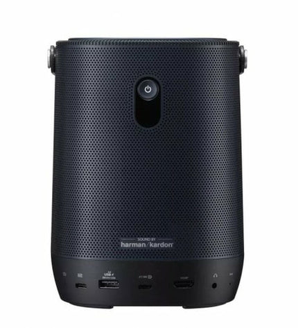 Asus L2 Full HD projector displaying a vivid image with 400 lumens brightness, 1920x1080 resolution, suitable for home cinema.