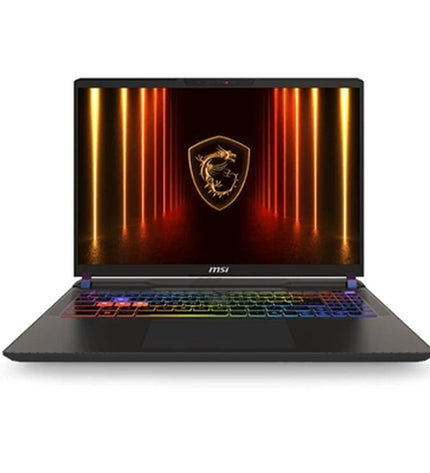 MSI Vector 16HX gaming laptop with 16-inch screen, 32GB RAM, 1TB SSD, and NVIDIA GeForce RTX 5070 graphics.