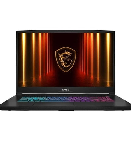 MSI laptop 9S7-17L791-032 with calculator functions, featuring a sleek design and keyboard display in the image.