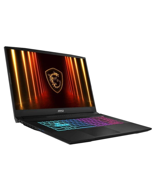 MSI Laptop 9S7-17L791-032 with calculator function, featuring a sleek design and keyboard visible in the image.