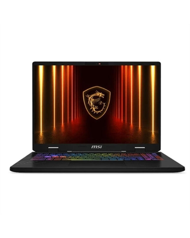 MSI Crosshair 16HX AI-214XES U9 gaming laptop with 16-inch display, 64GB RAM, 1TB SSD, and DOS operating system.