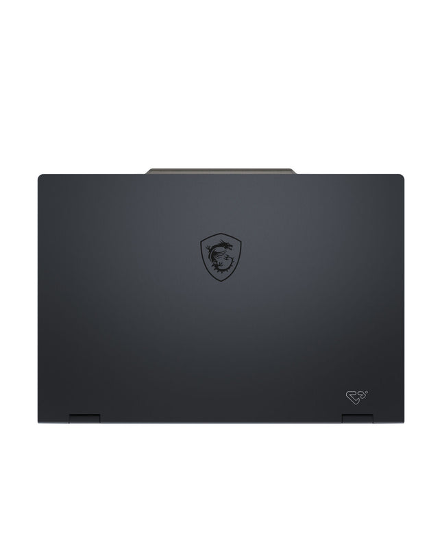 MSI 15.6-inch laptop with 16GB RAM and 1TB SSD, showing the sleek silver design and keyboard with screen display.
