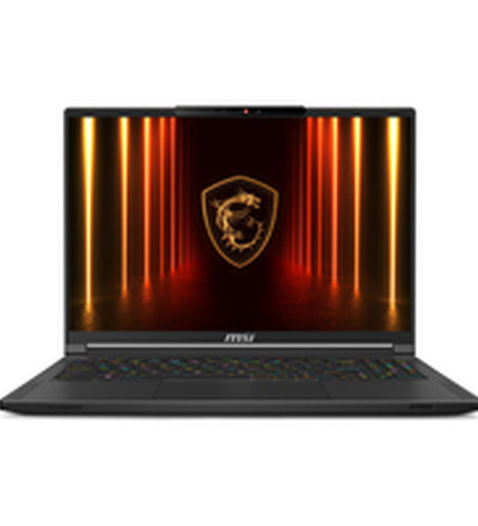 MSI 16-inch laptop with 2TB SSD and GeForce RTX 5060 graphics, showcasing a sleek design and high-performance features.