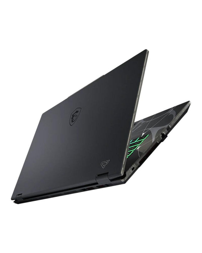 MSI 17.3-inch gaming laptop with 32GB RAM, 1TB SSD, and NVIDIA GeForce RTX 5070 graphics in a sleek black design.