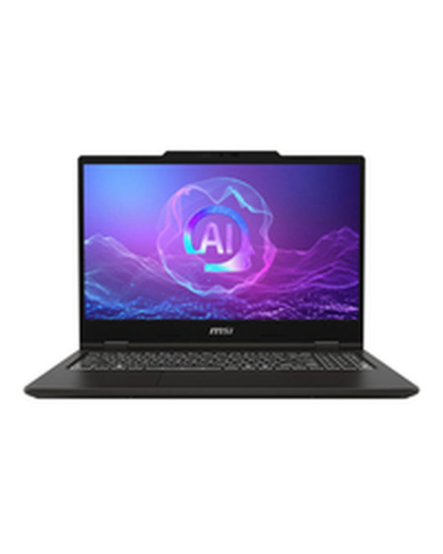MSI laptop 9S7-15Q321-449 with sleek design and portable build, shown in a close-up image highlighting its modern features.