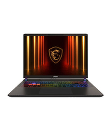 MSI 16-inch gaming laptop with 32 GB RAM, 2 TB SSD, and GeForce RTX 5060 graphics, shown from a front-angle view.
