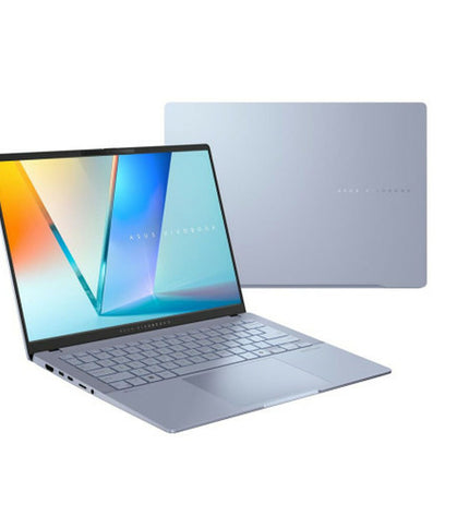 Asus 14-inch laptop with 16GB RAM and 1TB SSD, shown in a sleek design with keyboard and screen visible.