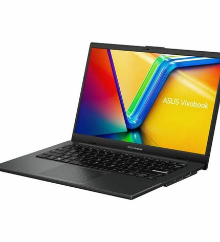 Asus VivoBook 14 S1404 laptop with 14-inch display, 16GB RAM, and 512GB SSD, shown with open QWERTY keyboard