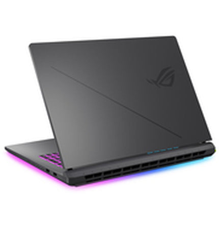 Asus 18-inch laptop with Intel Core i9, 32GB RAM, 1TB SSD, and RTX 5080 graphics, showcased with open screen and keyboard.