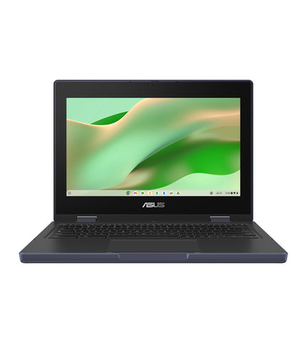 Asus 11.6-inch laptop with 4GB RAM, featuring a sleek design and visible keyboard and screen in the product image.