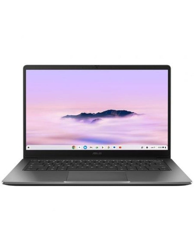Asus 14-inch laptop with 8GB RAM and 128GB SSD, showing the QWERTY Spanish keyboard in the product image.