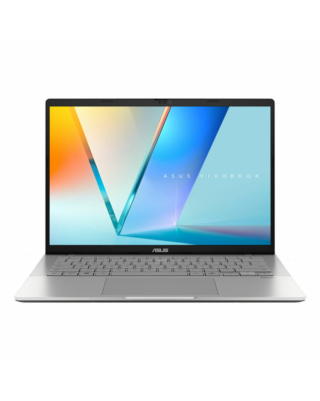 Asus VivoBook S14 laptop with 14-inch display, Intel Core i5, 16GB RAM, 1TB SSD, QWERTY Spanish keyboard, sleek design
