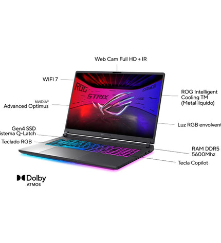 Asus ROG Strix G18 G815LP-S9034 gaming laptop with 17-inch screen, Intel Core i9, 32GB RAM, 1TB SSD, Nvidia GeForce RTX 5070