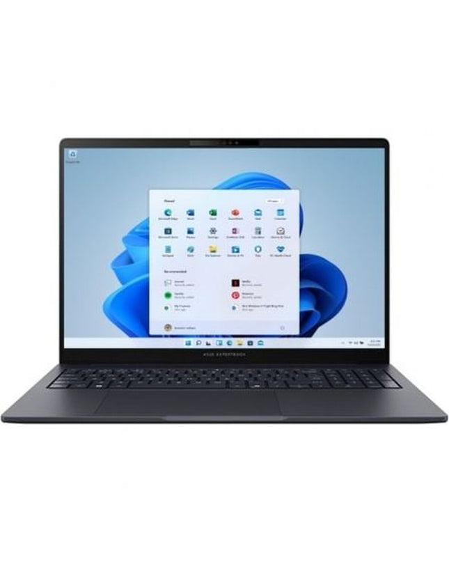 Asus 16-inch laptop with 16 GB RAM, 512 GB SSD, and Intel Core Ultra 7 255H processor, shown from a side angle.