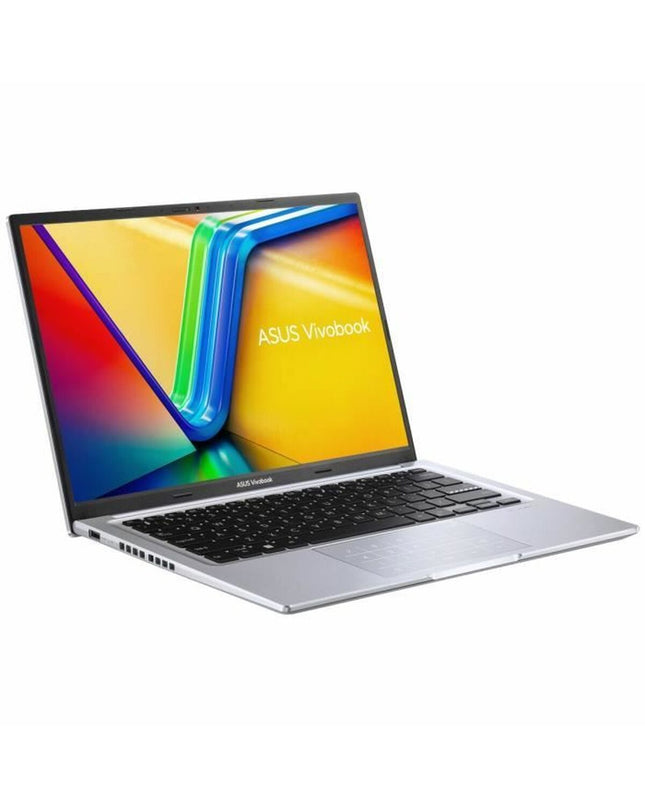 Asus laptop with sleek design and keyboard, shown for calculation or computing tasks, featuring a modern display and branding.