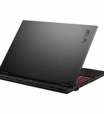 Asus laptop displaying calculation software on screen, with sleek black design and keyboard visible