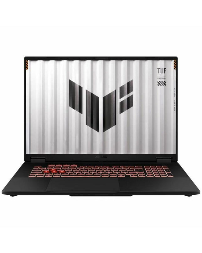 Asus laptop with sleek black design, open to display keyboard and screen, showcasing a modern computing device.