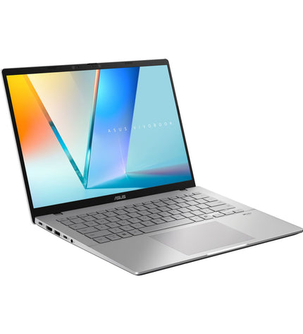 Asus 14-inch Ultra Core i7 monitor with 16GB RAM and 1TB SSD, showing a sleek black design and QWERTY Spanish keyboard layout.