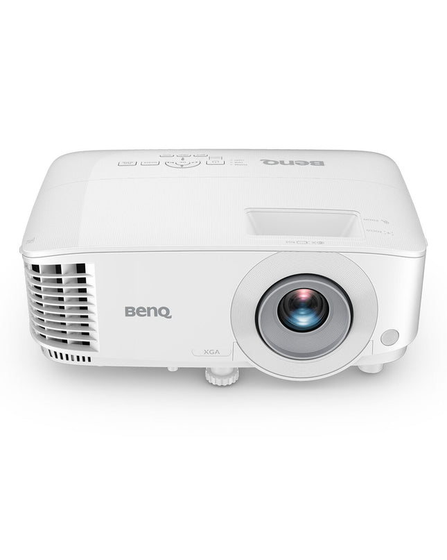 BenQ MX560 XGA projector displaying a bright, clear image with 4000 lumens and 1024x768 resolution for home theater use