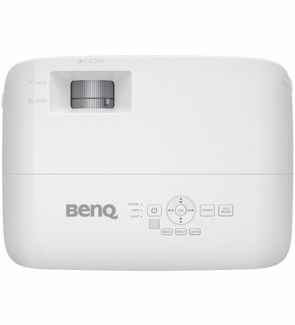 BenQ MW560 WXGA projector showing a bright, clear image on a screen for home cinema and electronic entertainment setup.
