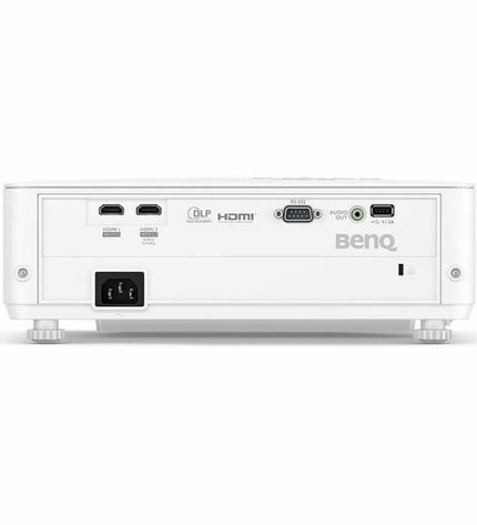 BenQ TK700 projector displaying a bright, colorful image on a wall, showcasing its electronic home entertainment features.