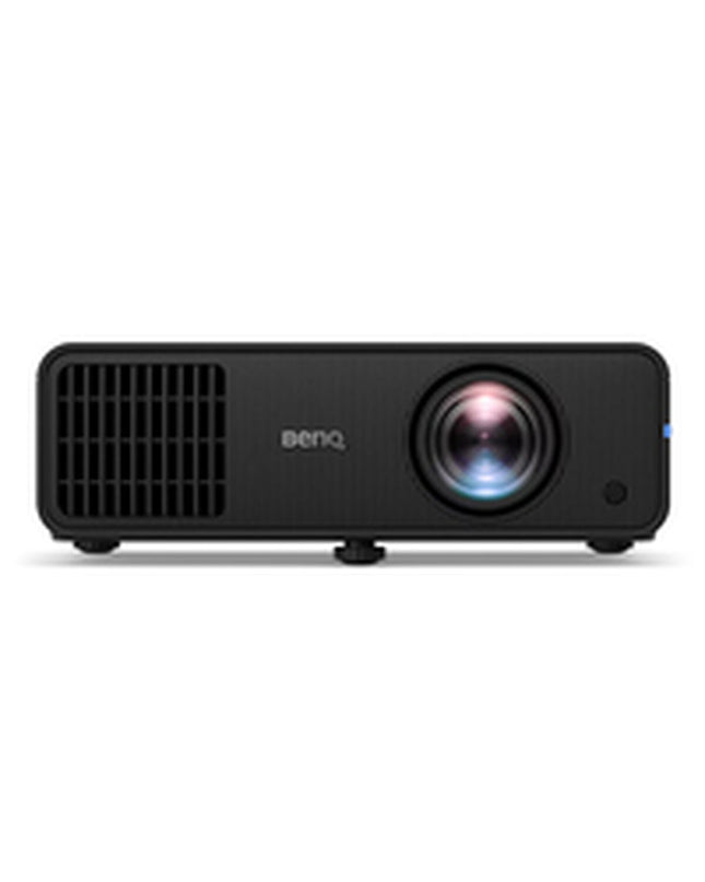 BenQ LH600ST+ Full HD projector showing a vibrant movie scene with 3000 lumens brightness and high-resolution display.