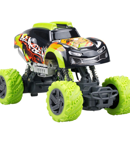 Remote control police car toy by Exost, 1:24 scale crawler 4x4 vehicle with police livery, detailed and ready for play.