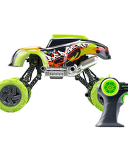 Remote control police car Exost CRAWLER 4x4 toy vehicle in 1:24 scale, detailed police car with flashing lights and rugged design.