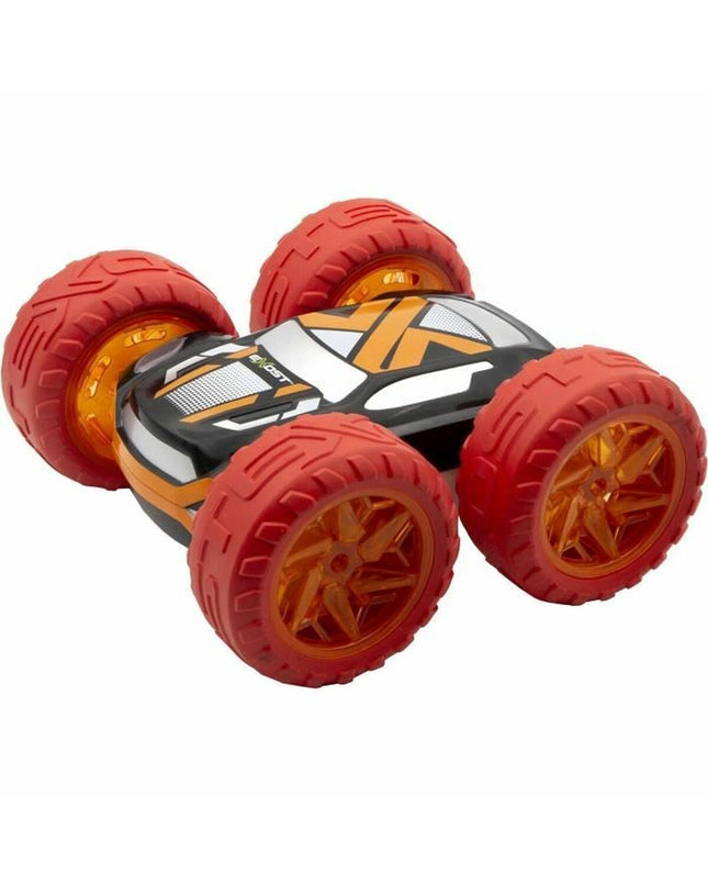Remote control police car toy by Exost, designed for children, featuring detailed police vehicle with remote control functionality.