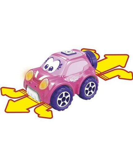 Pink remote-controlled police car toy by Tooko, designed for children, with detailed vehicle features visible in the image.