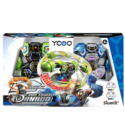 Silverlit robot toy, electronic Silverlit robot in silver color with detailed features and a sleek design.