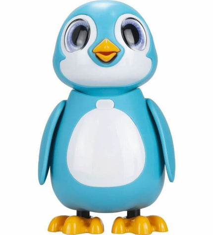 Silverlit Rescue Penguin robot toy with silver body and animated features, designed for electronic play and interactive fun.