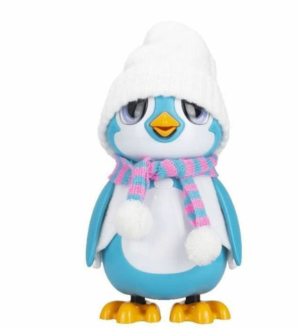 Silverlit Rescue Penguin robot toy with silver and black design, featuring electronic components and a friendly penguin appearance.