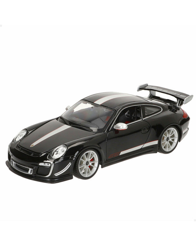 Bburago Porsche GT3 RS 4.0 1:18 scale toy car in red with detailed exterior features, designed for collectors and play.