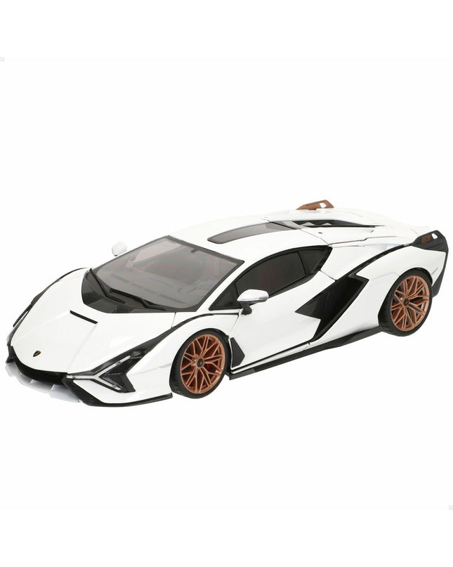 Bburago Lamborghini Sian FKP 37 1:18 scale toy car, detailed miniature model of the luxury sports vehicle.