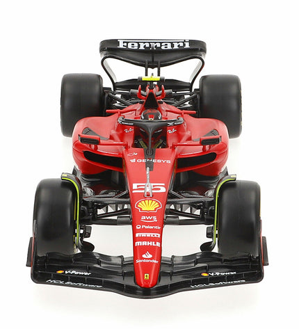 Bburago Ferrari F1 Racing SF23 #55 C 1:18 scale toy car, detailed model of Ferrari F1 racing vehicle for display or play
