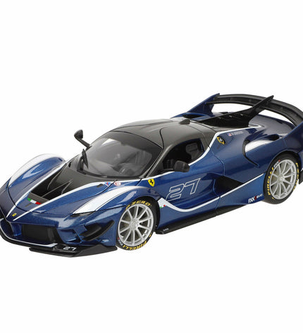Bburago Ferrari FXX K-EVO #27 1:18 scale toy car, detailed model from the Auto Bburago collection, shown on a plain background.
