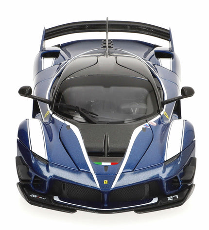 Bburago Ferrari FXX K-EVO #27 BL 1:18 scale toy car, detailed miniature vehicle from the Ferrari racing series.