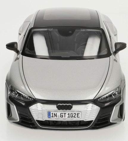 Bburago Audi RS e-tron GT 2022 1:18 scale toy car, detailed model vehicle for play and collection.