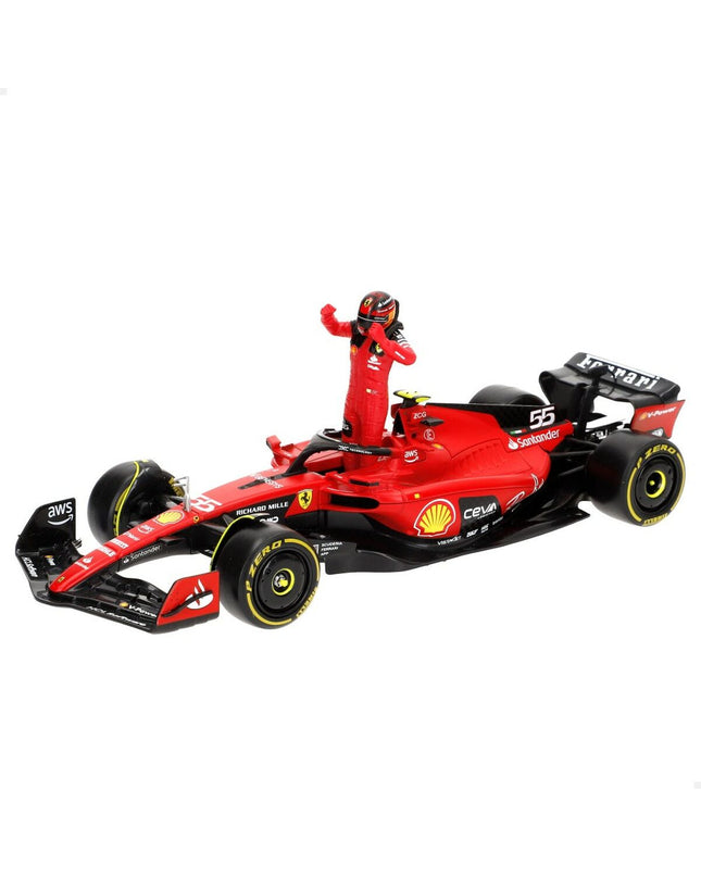 Bburago Ferrari F1 SF23 racing car toy, detailed miniature model from the Speelgoed en games vehicle collection.