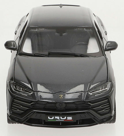 Bburago Lamborghini Urus 1:18 scale toy car, detailed miniature vehicle in gray with black accents, for display or play