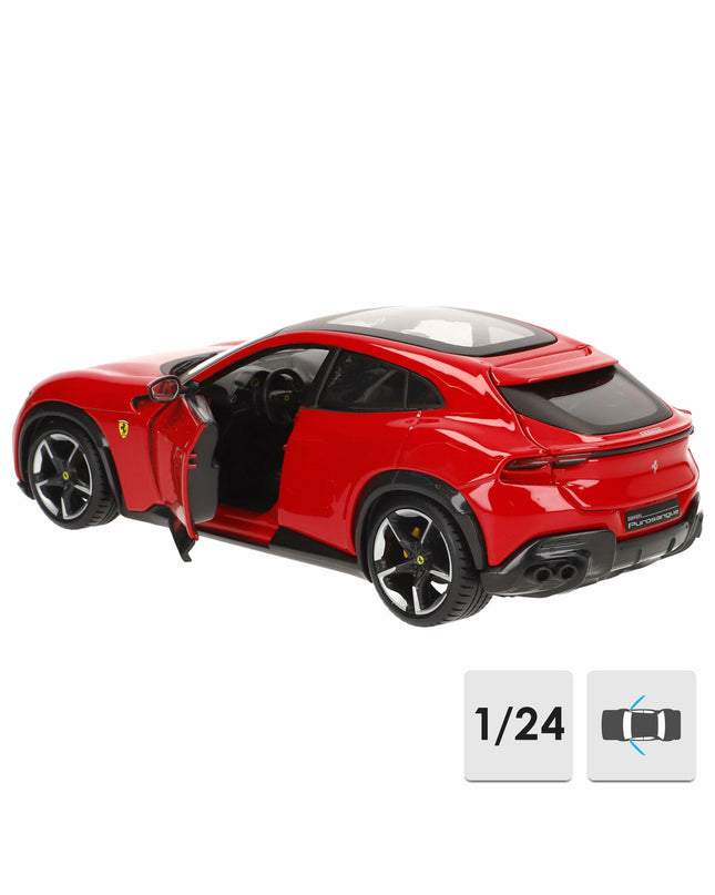 Bburago Ferrari Purosangre 1:24 scale toy model car, detailed miniature vehicle for collectors and play.