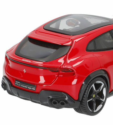 Bburago Ferrari Purosangre 1:24 scale toy model vehicle, detailed red Ferrari horse racing car for kids and collectors