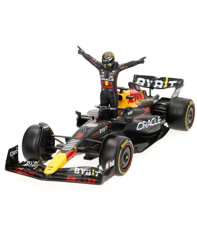 Red Bull F1 Racing RB19 toy car by Bburago, detailed 1:24 scale model of the Formula 1 race car.