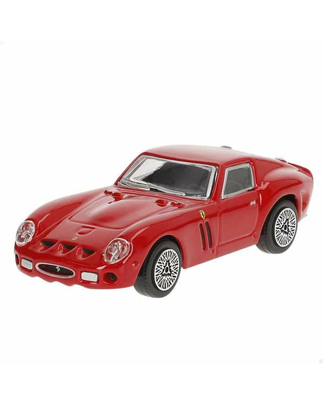 Bburago Ferrari model car toy in red, detailed miniature vehicle for play or display.