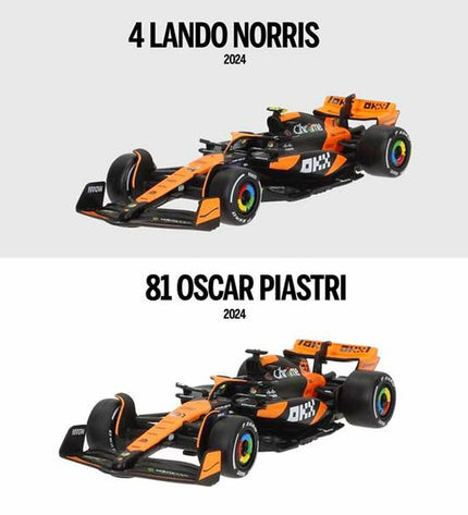 Set van 2 zwarte McLaren F1 speelgoedauto's in 1:43 schaal, detailed miniature vehicle models for children and collectors
